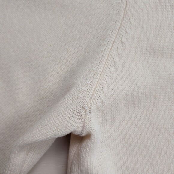 Club Room 2-Ply Cashmere Sweater Mens Medium Estate V Neck Beige - Picture 9 of 9